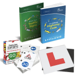 Highway Code 2025 UK + Know Your Traffic Signs 2025 | Flash Cards & L Plates Set