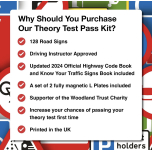 Highway Code 2025 UK + Know Your Traffic Signs 2025 | Flash Cards & L Plates Set