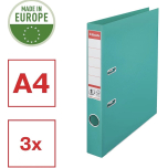 Esselte VIVIDA A4 Lever Arch File | 50mm Spine | Turquoise | 3 Pack