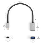 USB-C to USB-A OTG Adapter Cable – USB 3.0 SuperSpeed | 0.15 m