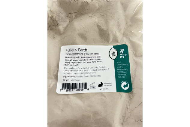 Fullers Earth Fine Powder – Pure Calcium Bentonite Clay | Natural Skin Cleansing | 250g