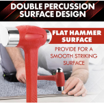 Dead Blow Hammer – Dual Head Ball Peen & Flat Face, Non-Slip Handle | 24oz (1.5lb)