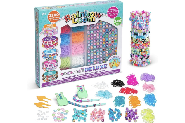 Bandai Rainbow Loom Beadmoji Deluxe Bracelet Making Kit | 2200 Bands | Age 7+