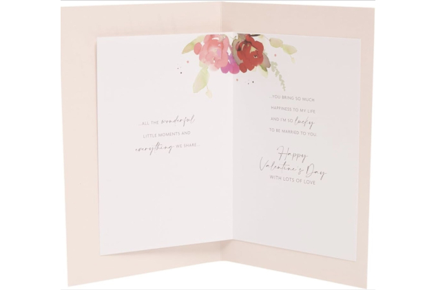 Valentine's Day Card For Wife - Flower Bouquet Design