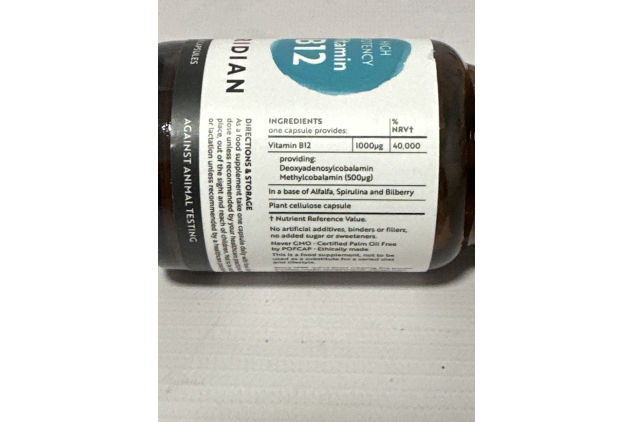 Viridian - Vitamin B12 1000μg, High Potency - 60 Caps | Two Active Forms of B12 | Normal Red Blood Cell Formation, Immune Support | Reduce Tiredness & Fatigue | Nutritionist Formulated