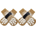 Dog Socks with Grips – Double-Sided Anti-Slip Paw Protection | Size M (4 Pack)