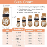 Dog Socks with Grips – Double-Sided Anti-Slip Paw Protection | Size M (4 Pack)