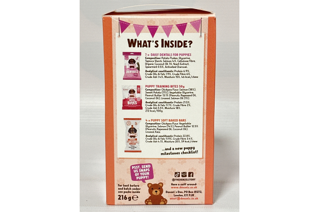 Denzel’s Puppy Welcome Kit – All Natural Puppy Treats Selection | 216g Pack of 2