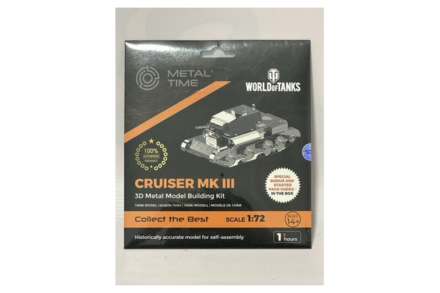 Metal Time World of Tanks Cruiser MK III 3D Metal Model Kit 1:72 Scale