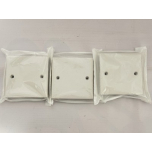 Merriway BH02676 Single Electrical Dummy Cover Plate White 85 x 85mm | Pack of 6