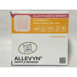 ALLEVYN Gentle Border Silicone Foam Dressing 10cm x 10cm Pack of 10