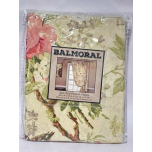 Ellis Curtain Balmoral Floral Curtain Panel Red 48 x 63 Rod Pocket