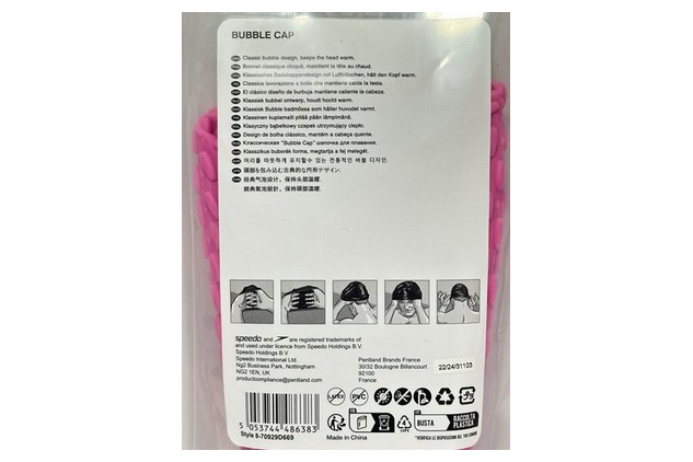 Speedo Bubble Silicone Swimming Cap Triathlon Outdoor Comfort Heat Pink