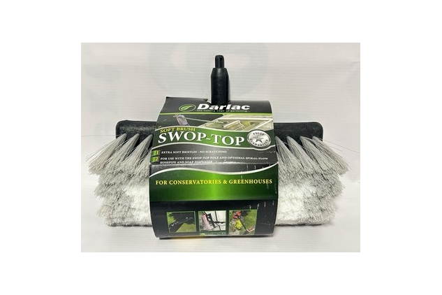 Darlac DP571 Soft Brush Broom Swop Top Window Conservatory Greenhouse Cleaner