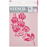Efco Floral Stencil A4 Reusable Painting Craft Template 30 x 21 cm 9320944