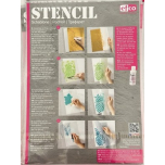 Efco Floral Stencil A4 Reusable Painting Craft Template 30 x 21 cm 9320944