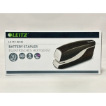 Leitz WOW Electric Stapler 10 Sheet Capacity Battery Powered Black 55661095