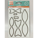 Artemio Happy Cut Bow & Label Cutting Die Set Compatible with All Machines