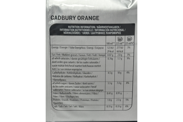 Tassimo Cadbury Orange Hot Chocolate Pods 5 x 160g | 50 Servings