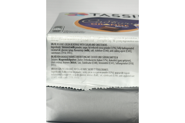 Tassimo Cadbury Orange Hot Chocolate Pods 5 x 160g | 50 Servings