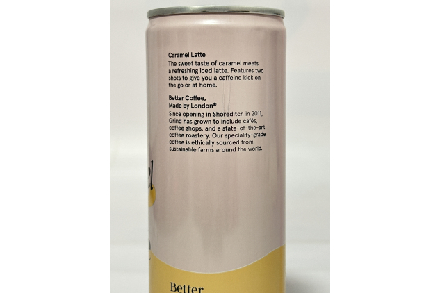 Grind Iced Caramel Latte Coffee Cans – Double Shot Arabica | 16 x 250ml