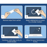 Lens Cleaning Wipes | Individually Wrapped | Smear-Free | 200 Wipes