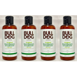 Bulldog Skincare Original Beard Shampoo & Conditioner 200ml | Pack of 4