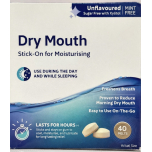 Dry Mouth Stick-On for Moisturising – Day & Night Use | Flavour Free | 40 Count