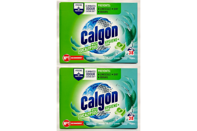 Calgon Hygiene Plus Washing Machine Cleaner & Water Softener Tablets | 76 Tabs