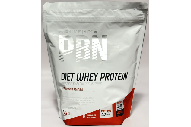 Premium Body Nutrition Diet Whey Protein Powder Strawberry | 2 x 1 kg (80 Servings)
