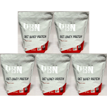 PBN Premium Body Nutrition Diet Whey Protein Powder Strawberry | 5 x 1 kg (200 Servings)