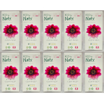 Eco by Naty Organic Cotton Tampons with Applicator – Super – 14 Pack (10 Boxes)