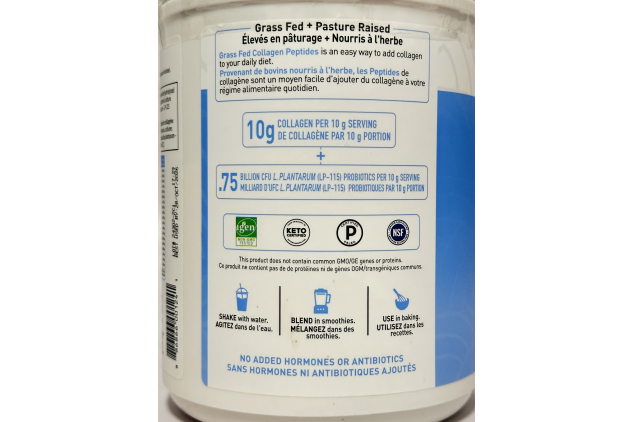 Garden of Life Grass Fed Collagen Peptides Unflavoured Powder | 560g Tub