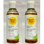 Burt’s Bees Baby Nourishing Baby Oil with Apricot Oil 2 x 147.8ml
