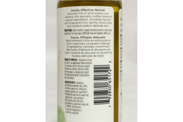 Burt’s Bees Baby Nourishing Baby Oil with Apricot Oil 2 x 147.8ml