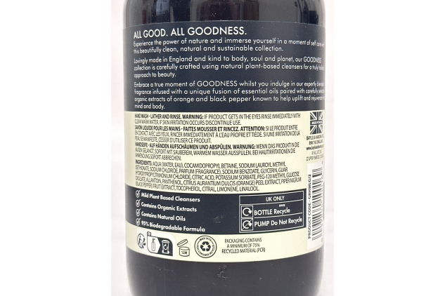 Baylis & Harding - Goodness Lemongrass & Ginger 500ML Hand Wash