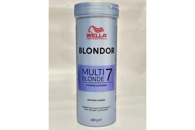 Wella Professionals Blondor Multi Blonde 7 Powder Lightener | Anti-Brass Formula | 400g