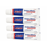 Secure Denture Adhesive Waterproof Zinc Free – 4 x 40g
