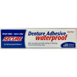 Secure Denture Adhesive Waterproof – Zinc Free – 4 x 40g