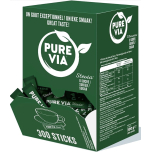 Pure Via Stevia Sticks - Zero Calories, Zero Sugar, 300 Sticks - Natural Alternative to Sugar