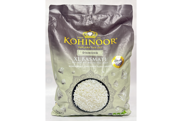 Kohinoor Diamond XL Basmati Rice | Extra Long Grain | 5kg