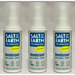 Salt of the Earth Refillable Natural Deodorant Spray Unscented | 3 x 100ml