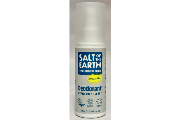 Salt of the Earth Refillable Natural Deodorant Spray Unscented | 3 x 100ml