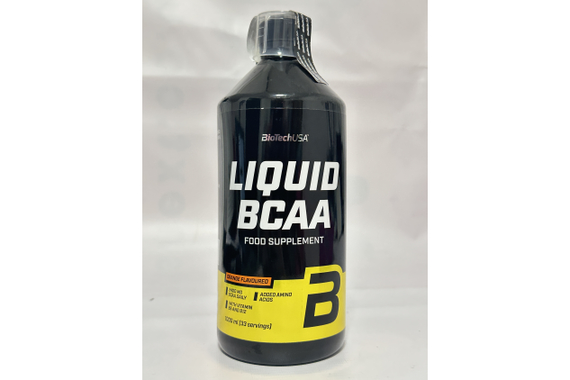 BioTechUSA Liquid BCAA Food Supplement – Orange Flavour | 1000 ml (33 Servings)