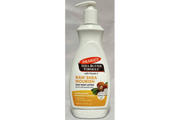 Palmer’s Shea Butter Formula Raw Shea Nourish Daily Body Lotion – 400ml Pump (Pack of 2)