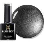 Bluesky Gel Nail Polish Shiny Asphalt A022 | Dark Grey Glitter | 10 ml