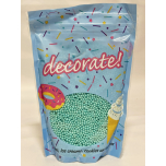 Decorate! Shimmer Turquoise Sugar Pearls 4mm | Edible Cake Sprinkles | 500g