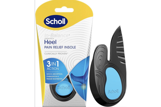 Scholl In-Balance Heel Pain Relief Insoles | Orthotic Shoe Inserts | Size Small (UK 4.5–6.5)