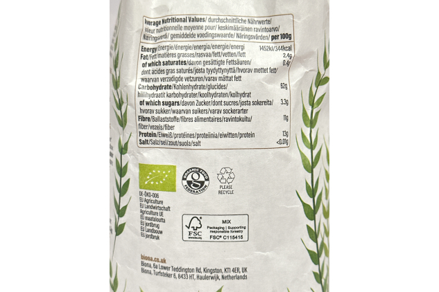 Biona Organic Wholemeal Spelt Penne, 500g