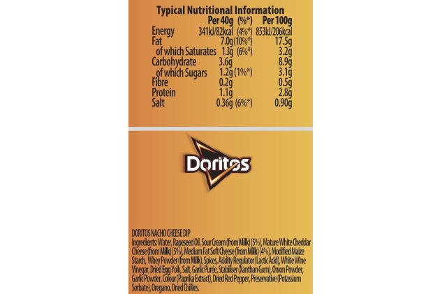 Doritos Nacho Cheese Sharing Dip 280g (Case of 6)
